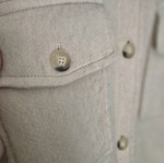 Mango Oversized μάλλινο jacket shacket μπεζ σαν καινούργιο