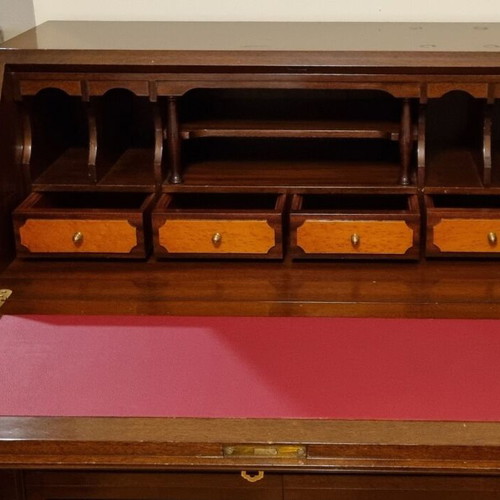 Secretary desk used walnut with drawers