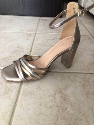 Marco Tozzi women's sandals like new, size 39, gold and silver
