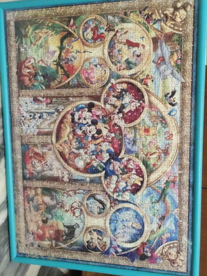 Disney κλασικοί χαρακτήρες κορνιζαρισμένο puzzle μεταχειρισμένο 70x50