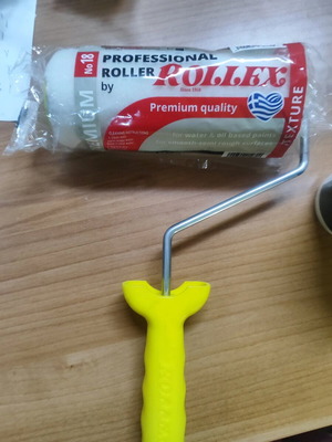 Rollex 18mm Spatula Wall Roller with Handle