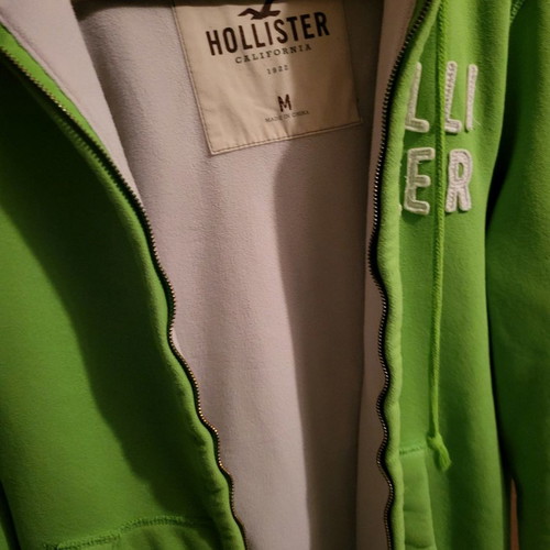 Hollister hoodie new, green, size medium