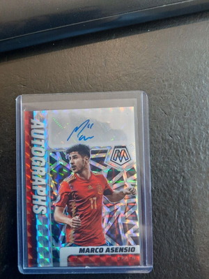 Marco Asensio 2022 World Cup Panini Autograph card used