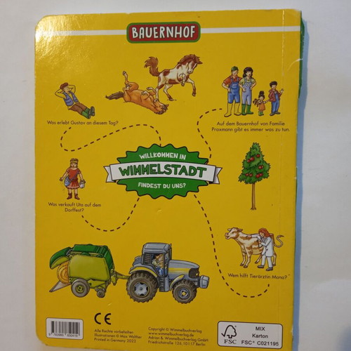 Παιδικό βιβλίο Mein Wimmelbuch Bauernhof μεταχειρισμένο, γερμανική γλώσσα