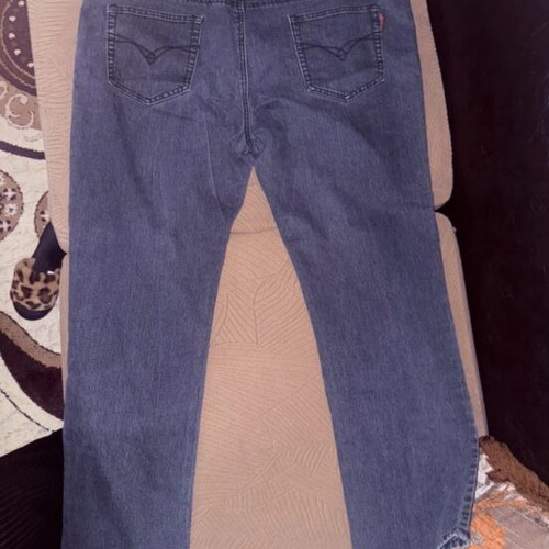 Men's dark blue jeans size XXL like new, long