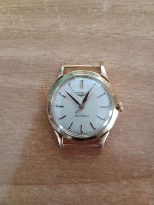 Longines automatic vintage watch with gold case like new