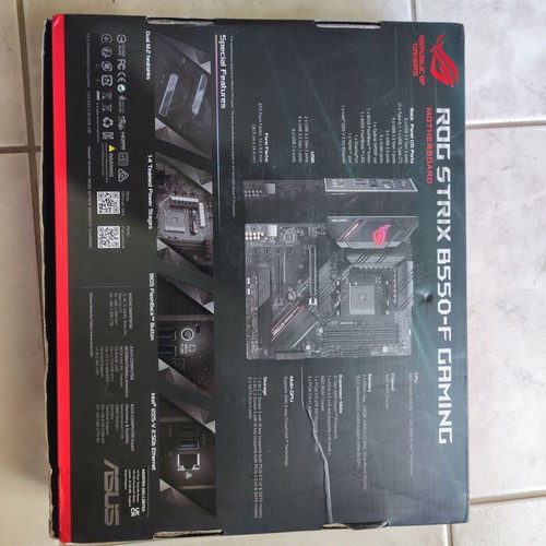 ASUS ROG Strix B550-F Gaming motherboard used, non-functional for repair or parts