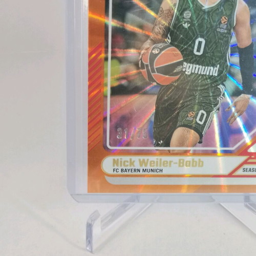 2024-25 Panini Donruss Euroleague Nick Weiler Babb Card New