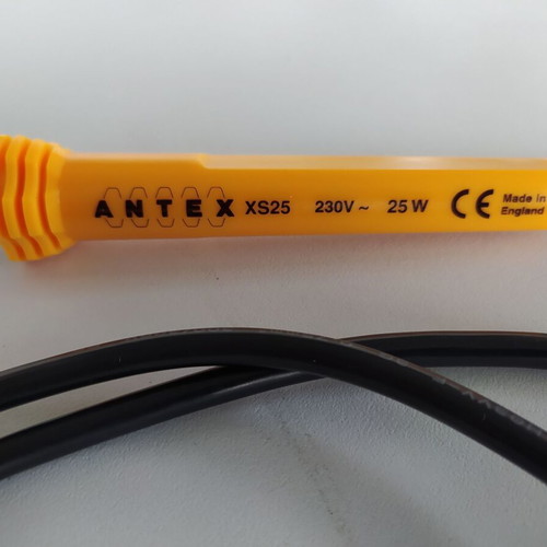 Antex XS 25 Soldering Iron new with two extra tips and on-off switch