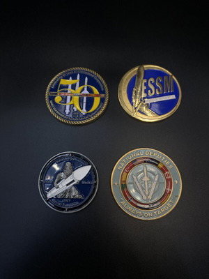 Challenge Coins NATO ESSM Seasparrow set like new