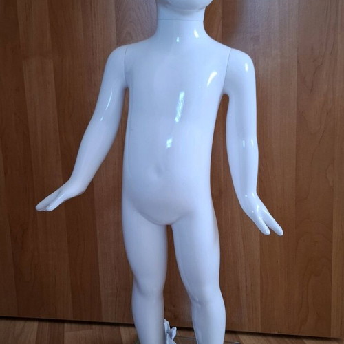 Child Display Doll 2 Years Like New with Glass Base