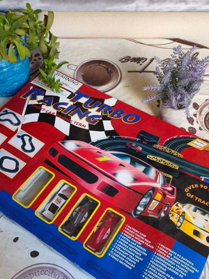 Συλλεκτική πίστα Car Racing retro σαν καινούργια με μπαταρίες