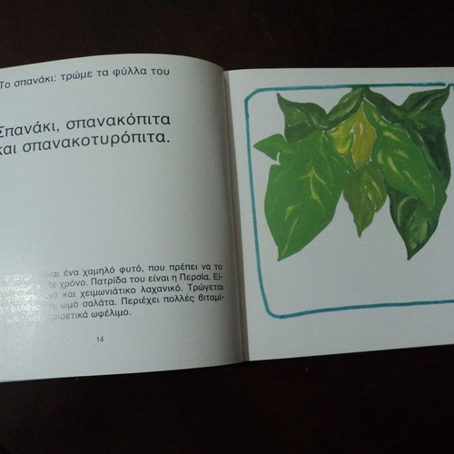 Evgenia Fakinou Lachanika used, 1986 edition with stickers 44 pages