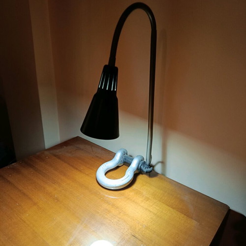 Handmade table lamp made to order from aluminum and iron