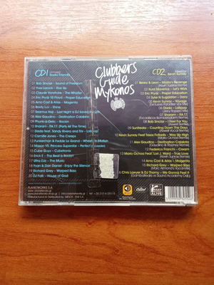 Mykonos Clubber's Guide double CD used, 1980s 1990s