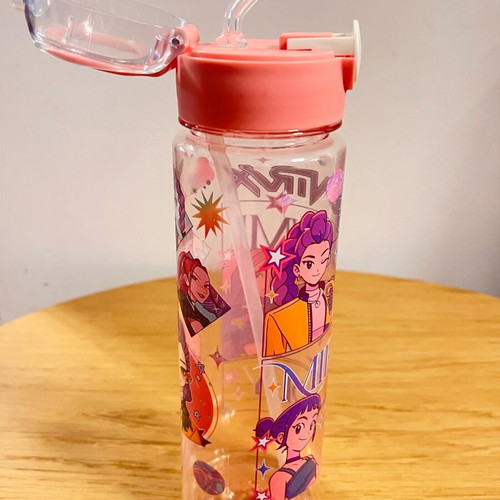 Huntrix Kids Plastic Water Bottle K-Pop Demon Hunters New
