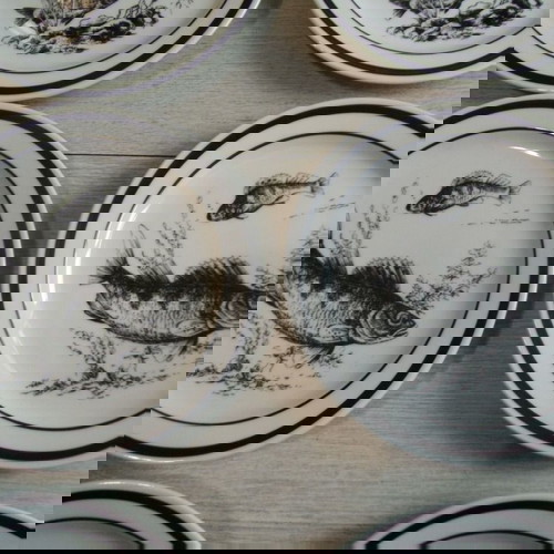 Комплект 9 стари порцеланови чинии Colditz като ново