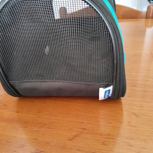 Pet carrier bag for small dogs and cats, used