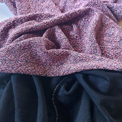Mango mini dress new, pink and silver, size XL