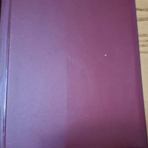 Leather notebook cover like new, black-bordeaux