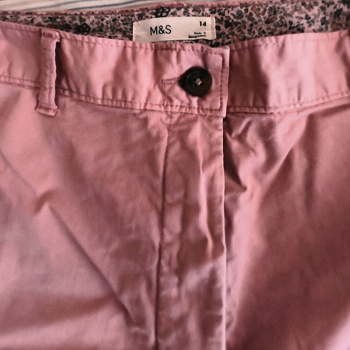 Marks and Spencer Chino Classic Bermuda Size 14 Like New Pink