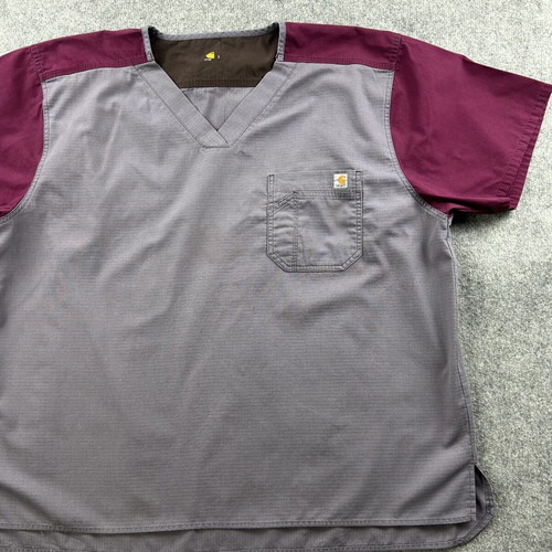 Carhartt Wip men's XL gray T-shirt with pockets used, medical workwear