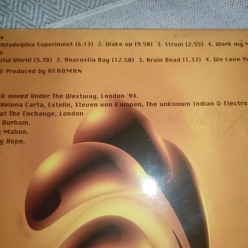 Vinyl record Headman - The Philadelphia experiment 1994