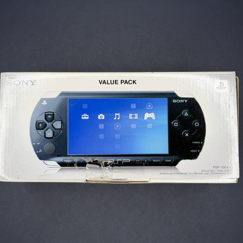 Sony PlayStation Portable PSP-1004 K Value Pack handheld console, black