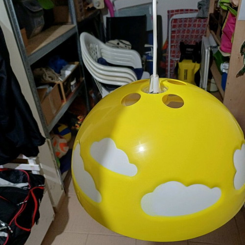 Children's lamp with clouds like new