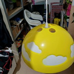 Children's lamp with clouds like new
