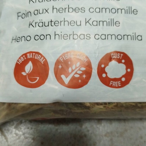 Herbal hay with chamomile for guinea pigs and rabbits 500 grams organic