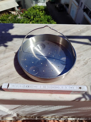 Ανοξείδωτο καλάθι ατμού 20 cm καινούργιο