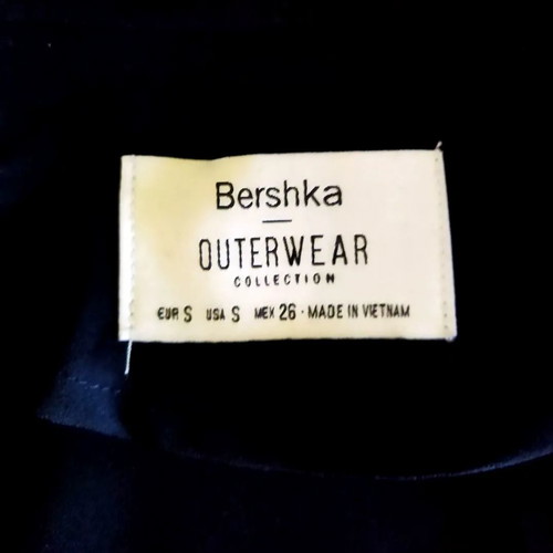 Bershka Women's Sleeveless Black Jacket used without buttons