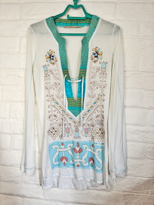 Just Cavalli caftan blouse like new, multicolor, size M