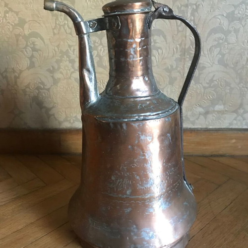 old copper container, copper, bronze, retro, vintage, retro, antique kitchen decoration copper