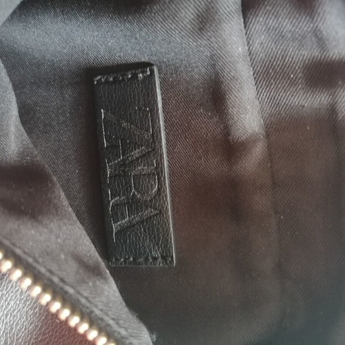 Zara black handbag with minor wear