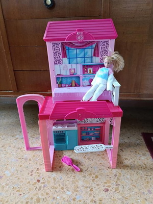 Σπίτι Barbie με κούκλα Barbie σαν καινούργιο