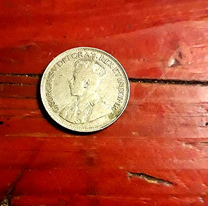 1928 GeorgeV 10 cents( EF) silver 0.800