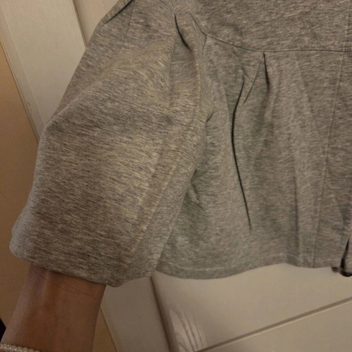 Mango gray short cardigan with wide sleeves medium like new