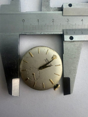 Rolex Precision 1950 Manual Winding Watch used, white and gold