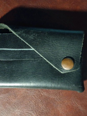 Leather wallet - cardholder new, black