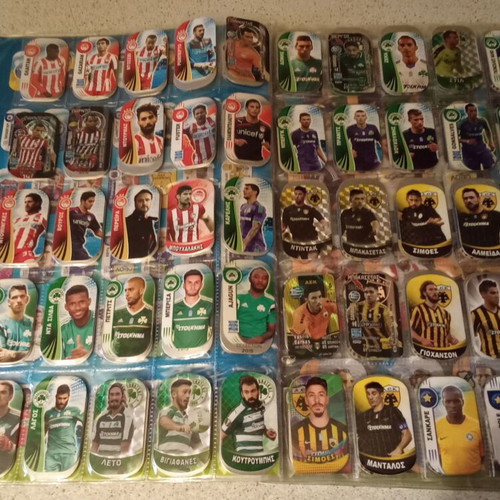Football metal tazos set of 180 used