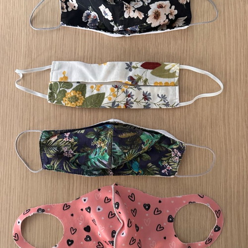 Fabric masks used handmade