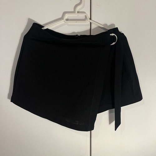 Shein women's fabric skort like new, black, size M