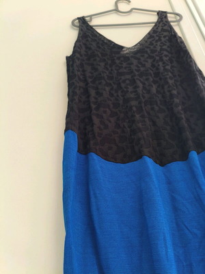 Just Cavalli blouse dress like new, black and blue, size S