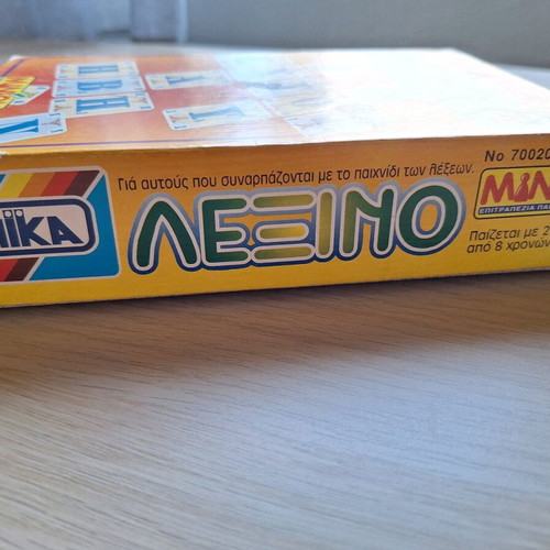 Lexino board game used by Minion, classic Greek word game