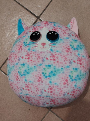 TY Squishy Beanies Emma Cat with Stars 38cm like new