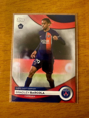 Κάρτα Bradley Barcola RC 2023-24 Topps Team Set PSG σαν καινούργια