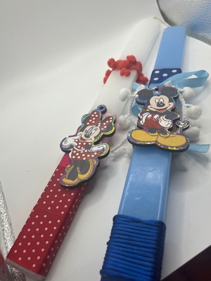 Λαμπάδες χειροποίητες, σετ 2 τεμαχίων