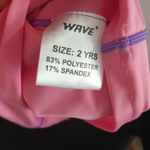 Wave sun protection surf shirt for 2-year-old girl new, pink